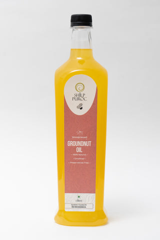 Wood-pressed Groundnut Oil