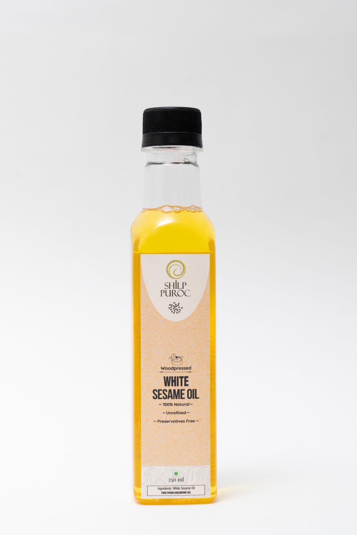 Wood-pressed White Sesame Oil