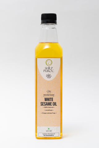 Wood-pressed White Sesame Oil