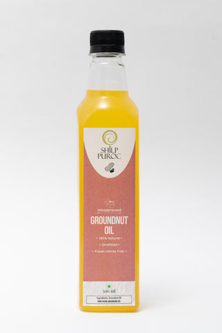 Wood-pressed Groundnut Oil
